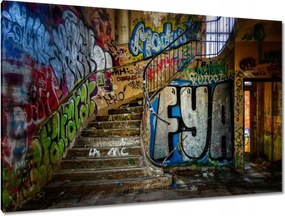 Festmények 120x80 Graffiti falfestmények