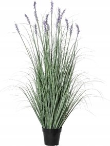 Mesterséges Levendula cserépben Lila hosszú dekoratív fű 120cm