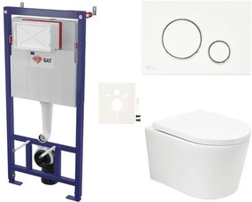 Fali wc szett SAT BREVIS könnyűszerkezetes falakba / falsík előtti SIKOSSBRTOR70KECO