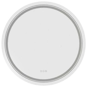 Amyra tükör LED világítással 60 cm, ezüst