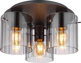 Globo 15904-3D - Mennyezeti lámpa TULIVAR 3xE27/40W/230V átm. 37 cm szürke