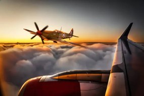 Fotográfia Spitfire close encounter, Peter Vahlersvik