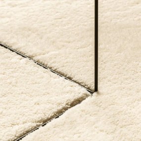 HUARTE krémszínű rövid szálú puha és mosható szőnyeg Ø 100 cm