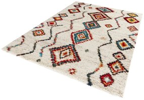 Geometric krémszínű szőnyeg, 200 x 290 cm - Mint Rugs