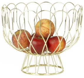 Wired aranyszínű gyümölcsös kosár - PT LIVING