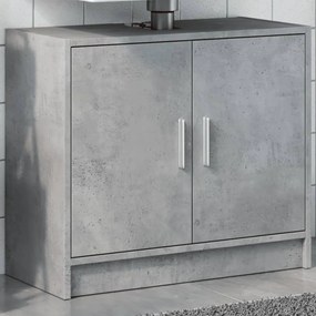 Betonszürke szerelt fa mosdószekrény 63 x 29 x 55 cm