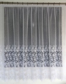 Mg Függöny jacquard 660/57 Fehér 500x180cm Kész Szalaggal M