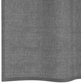 2 db sötétszürke fátyolfüggönyök rojtokkal 140x140 cm