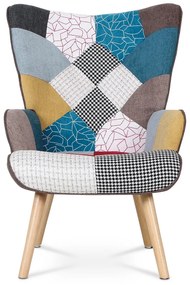 Fülkés fotel PW2, patchwork