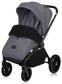 Lionelo - 3 az 1-ben kombinált babakocsi MIKA PLUS Grey Stone