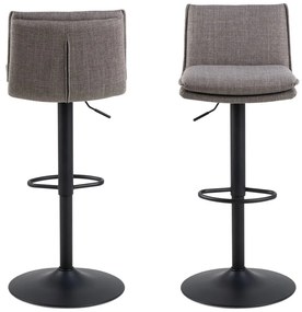 Szürke forgó bárszék szett 2 db-os 107 cm Flynn – Actona