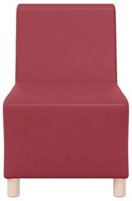 bordó műbőr kanapéfotel 55 cm