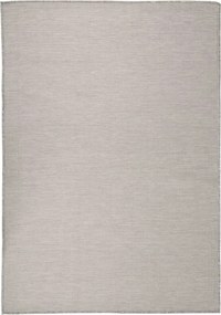 vidaXL világosszürke lapos szövésű kültéri szőnyeg 140 x 200 cm