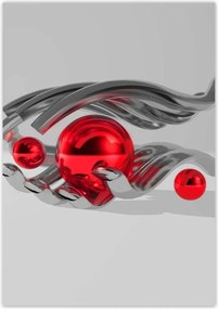 Poszterek 70x100 Piros gömbök a kézben