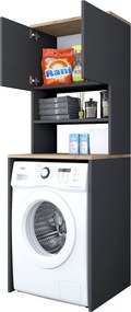 KD101 - 2674 Antracit mosogép fölötti szekrény