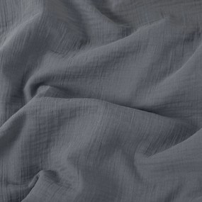Goldea muszlin ágyneműhuzat – antracit 140 x 200 és 70 x 90 cm