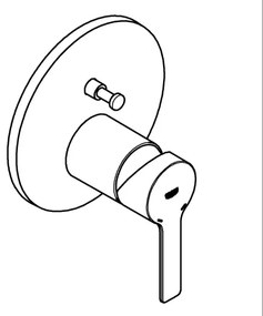 GROHE 24064001 - LINEARE csaptelep, polírozott króm