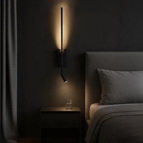 LED fali lámpatest TORCH LED/6W/230V + LED/3W fekete