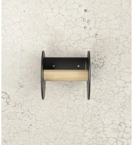 Fekete fali WC-papír tartó Nupo – LIND DNA