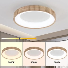 Brilagi - FALCON WOOD MODERN LED mennyezeti lámpa LED/40W/230V, Ø 60 cm, fa kivitel