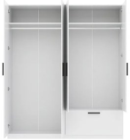 LITA Gardrób Szekrény Fehér Színben180 cm