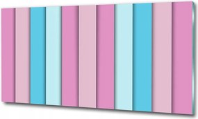 Fotó kép edzett üveg Színes csíkok 125x50