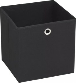 4 db fekete, nem szőtt tárolódoboz 32 x 32 x 32 cm