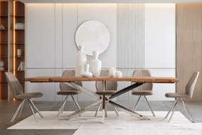 ARKANSAS modern akác bővíthető étkezőasztal - 180-260cm