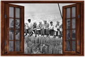 Poszterek 60x40 Munkások a gerendán Ebéd