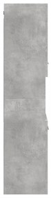 betonszürke szerelt fa függő fürdőszobaszekrény 30x30x130 cm