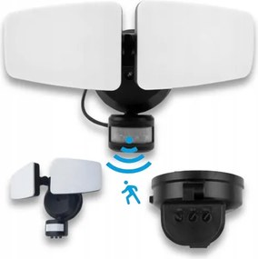 Halogén Kültéri Homlokzati Lámpa Mozgásérzékelővel 24W (2x12W) IP54 Cct