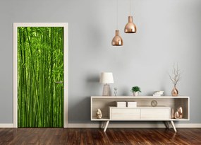 Poszter tapéta ajtóra bambusz erdő 85x205 cm