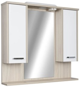 TMP ZX - SONOMA - Tükrös fürdőszobai szekrény LED világítással - 95 x 80 cm