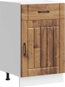 vidaXL Konyhai alsó szekrény Lucca antik fa szerelt fa
