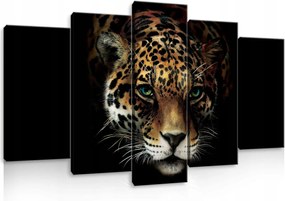 Vászonkép 100x60 Jaguar vadmacska ragadozó tekintet zöld szem erő