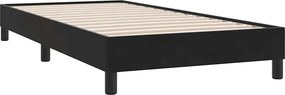 vidaXL ágykeret matrac nélkül Fekete 80x220 cm bársony