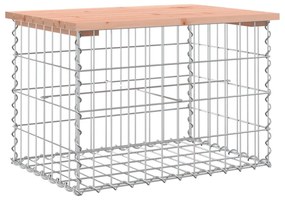 tömör duglászfenyő gabion kerti pad 63x44x42 cm