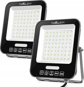 Kültéri Led reflektor 50 W, fényvető 5500 LM IP66 2 db-os szett