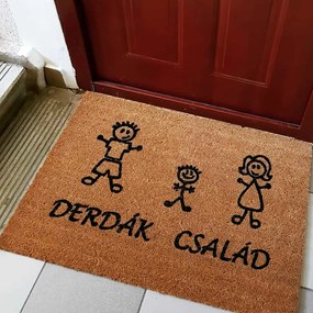 Itt lakik egy horgász vicces feliratos kókusz lábtörlő - több méretben (Válassz méretet: 60*40 cm, Válassz szállítási opciót: Normál szállítást kérek)