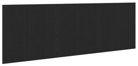 fekete tölgy fal fejtámla 240x1.5x80 cm Műanyag fából