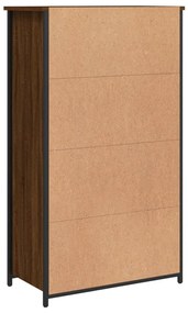barna tölgyszínű szerelt fa magasszekrény 62 x 32 x 106,5 cm