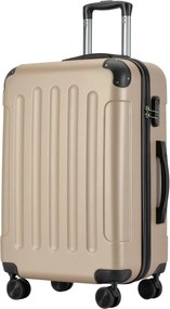 BONTOUR VERTICAL 4 Kerekes Közepes Bőrönd 65x44,5x27cm, M méretű, Pezsgő