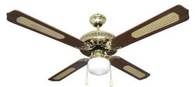 Eurolamp Mennyezeti ventilátor 1xE27/70W/230V átm. 132 cm barna/arany 147-29001