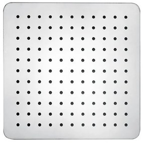 Sapho - Fejzuhany SLIM 25x25 cm csiszolt rozsdamentes