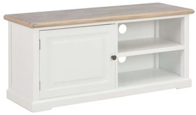 fehér fa TV-szekrény 90 x 30 x 40 cm