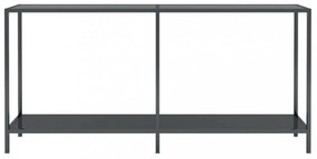 vidaXL fekete edzett üveg tálalóasztal 160 x 35 x 75,5 cm