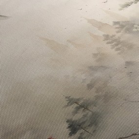Kép - Rajzfilm tájkép (órával) (90x30 cm)