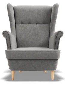 Uszak Mini fotel, fonott, szürke