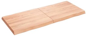 világosbarna kezelt tömör asztallap 140x60x(2-6) cm