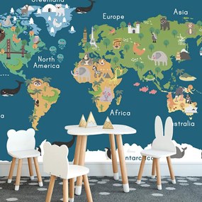 Tapéta világtérkép gyerekeknek